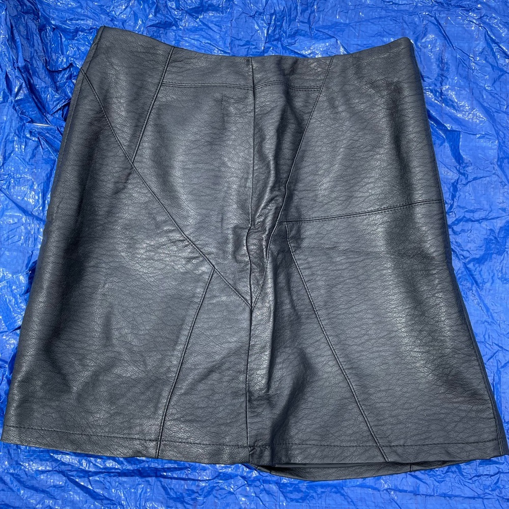 Pleather short skirt